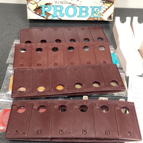 Vintage 1964 Probe Game Of Words Board Game Complete Parker Brothers - Picture 13 of 13